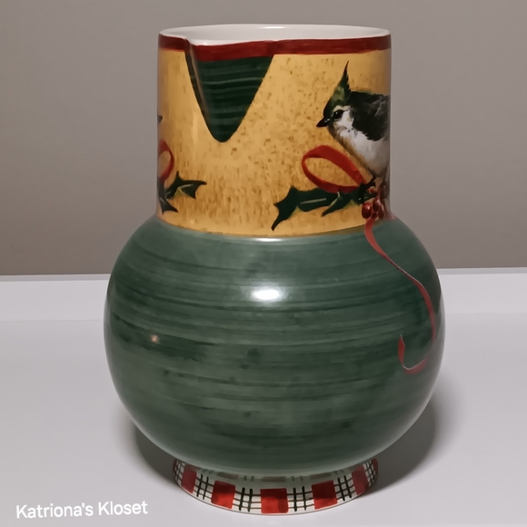 Lenox Winter Greetings Earthenware Pitcher - Picture 4 of 11
